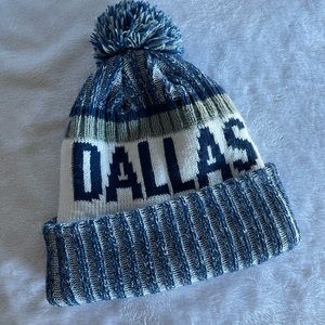 NWOT Adult Unisex Dallas Cowboys Pom Beanie Hat One Size OS